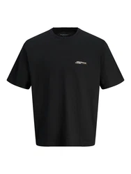 JACK & JONES T-Shirt JORISLINGTON hummer/schwarz/weiß