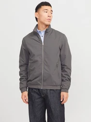 Jack & Jones Blouson JJERUSH HARRINGTON BOMBER NOOS dunkelgrau