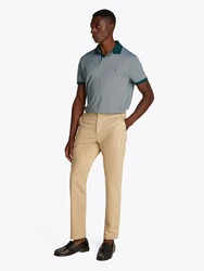 TOMMY HILFIGER Poloshirt dunkelgrn/weiß