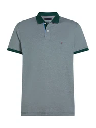 TOMMY HILFIGER Poloshirt dunkelgrn/weiß