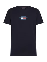 TOMMY HILFIGER T-Shirt marine / rot / weiß