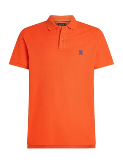 TOMMY HILFIGER Poloshirt blau / orange TOMMY HILFIGER Poloshirt blau / orange