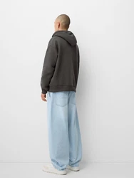 Bershka Sweatjacke anthrazit