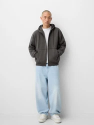 Bershka Sweatjacke anthrazit