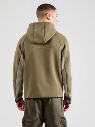 Nike Sportswear Sweatjacke 'TECH FLEECE' hellgrau/oliv/schwarz