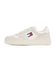 Tommy Jeans Sneaker 'Essential Retro' kitt/sand/marine/rot
