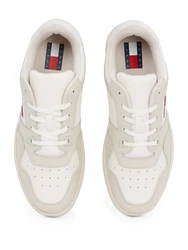 Tommy Jeans Sneaker 'Essential Retro' kitt/sand/marine/rot