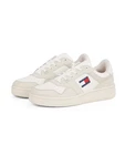 Tommy Jeans Sneaker 'Essential Retro' kitt/sand/marine/rot