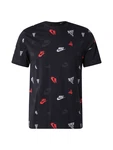 Nike Sportswear T-Shirt dunkelgrau/rot/schwarz/weiß Nike Sportswear T-Shirt dunkelgrau/rot/schwarz/weiß