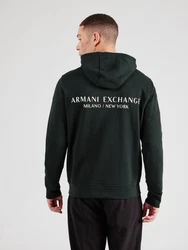 ARMANI EXCHANGE Sweatshirt Hoodie dunkelblau/weiß