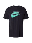 Nike Sportswear T-Shirt FUTURA dunkelgrau/jade/schwarz Nike Sportswear T-Shirt FUTURA dunkelgrau/jade/schwarz