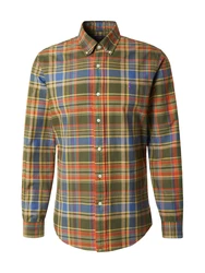 Polo Ralph Lauren Hemd blau/dunkelgelb/oliv/mandarine