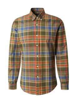 Polo Ralph Lauren Hemd blau/dunkelgelb/oliv/mandarine