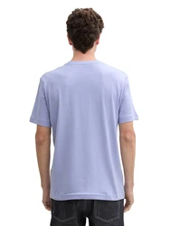 TOM TAILOR T-Shirt marineblau / helllila / weiß