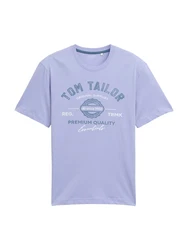 TOM TAILOR T-Shirt marineblau / helllila / weiß