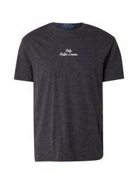 T-Shirt schwarzmeliert / wei