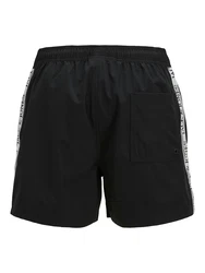 JACK & JONES Badeshorts 'JPSTMaui' schwarz/offwhite