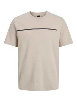 JACK & JONES T-Shirt 'JCOFusion' kitt/schwarz/wei JACK & JONES T-Shirt 'JCOFusion' kitt/schwarz/wei