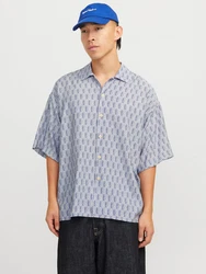JACK & JONES Hemd navy / weiß