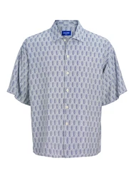 JACK & JONES Hemd navy / weiß