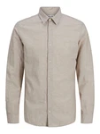 JACK & JONES Hemd 'JJEBREEZE' beigemeliert
