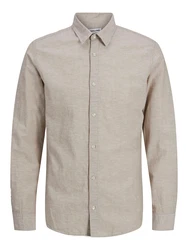 JACK & JONES Hemd 'JJEBREEZE' beigemeliert