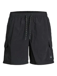 JACK & JONES Badeshorts JPSTNAXOS schwarz