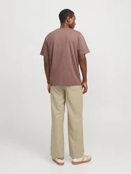 JACK & JONES T-Shirt JORVesterbro schoko/weiß