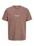 JACK & JONES T-Shirt JORVesterbro schoko/weiß JACK & JONES T-Shirt JORVesterbro schoko/weiß