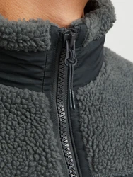 JACK & JONES Jacke 'JORVesterbro' dunkelgrau/weiß