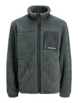 JACK & JONES Jacke 'JORVesterbro' dunkelgrau/weiß