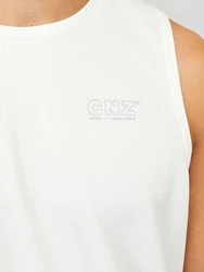 Jack & Jones Muskelshirt JCOCNZ TANK TOP SN grau/weiß