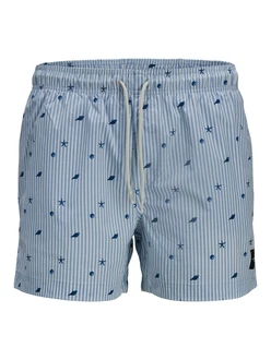 JACK & JONES Badeshorts 'JPSTMAUI' opal/hellblau/dunkelblau
