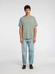 SELECTED HOMME T-Shirt SLHASPEN grünmeliert