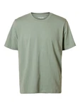 SELECTED HOMME T-Shirt SLHASPEN grünmeliert