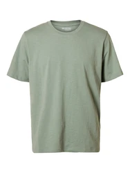 SELECTED HOMME T-Shirt SLHASPEN grünmeliert