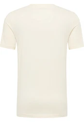 MUSTANG T-Shirt 'AUSTIN' azur/dunkelorange/weiß