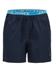 JACK & JONES Badeshorts JPSTMAUI marine/azur/weiß