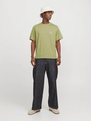 Jack & Jones T-Shirt JORISLINGTON goldgelb/oliv/schwarz/weiß