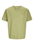 Jack & Jones T-Shirt JORISLINGTON goldgelb/oliv/schwarz/weiß