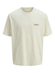 JACK & JONES T-Shirt JORISLINGTON marineblau/neonrot/wollweiß