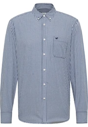 Hemd 'Chester' blau / wei
