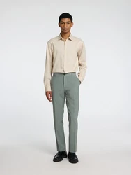SELECTED HOMME Hemd Langarmhemd beige