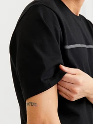 JACK & JONES T-Shirt 'JCOFusion' schwarz/weiß