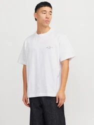 Jack & Jones T-Shirt JORISLINGTON pastellgelb/flieder/schwarz/weiß