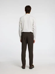 SELECTED HOMME Hemd Langarmhemd sand/weiß