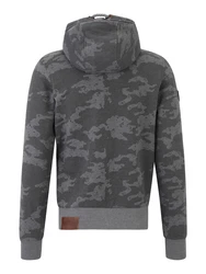 naketano Sweatjacke Schwarzkopf hellgrau/dunkelgrau