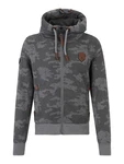 naketano Sweatjacke Schwarzkopf hellgrau/dunkelgrau