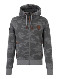 Sweatjacke 'Schwarzkopf' hellgrau / dunkelgrau