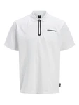JACK & JONES Poloshirt JCOFUSION schwarz/weiß